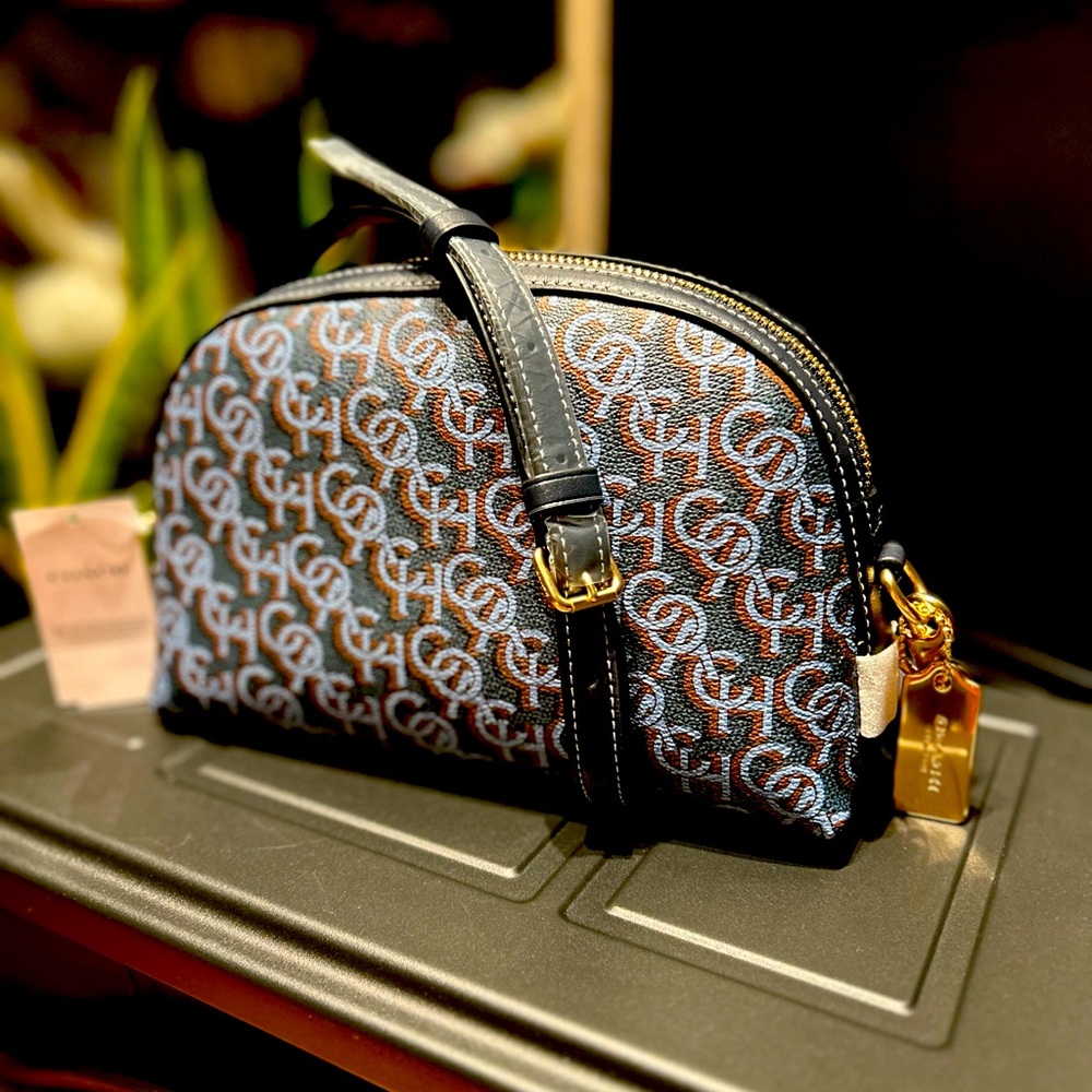 Coach Monogram Madi Crossbody Navy CF 343.